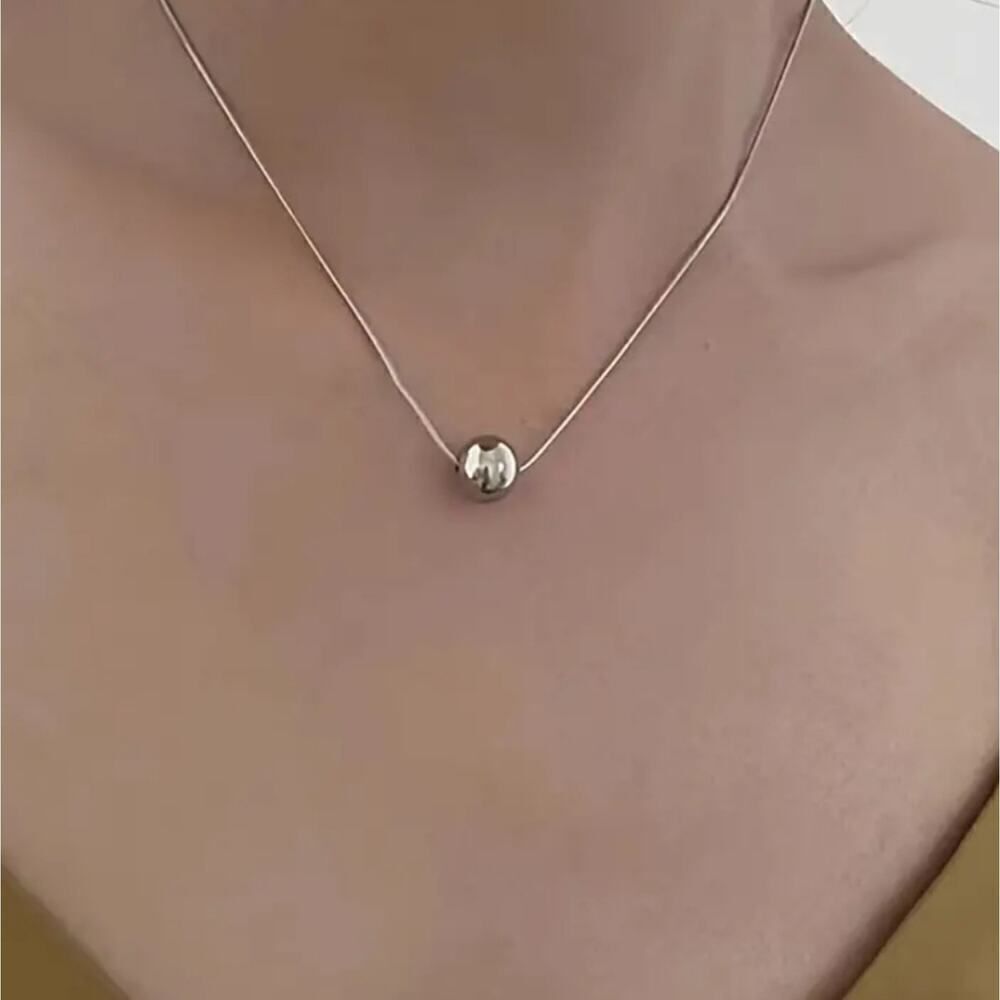 Elegant Cute Stainless Steel Bead Necklace for Women